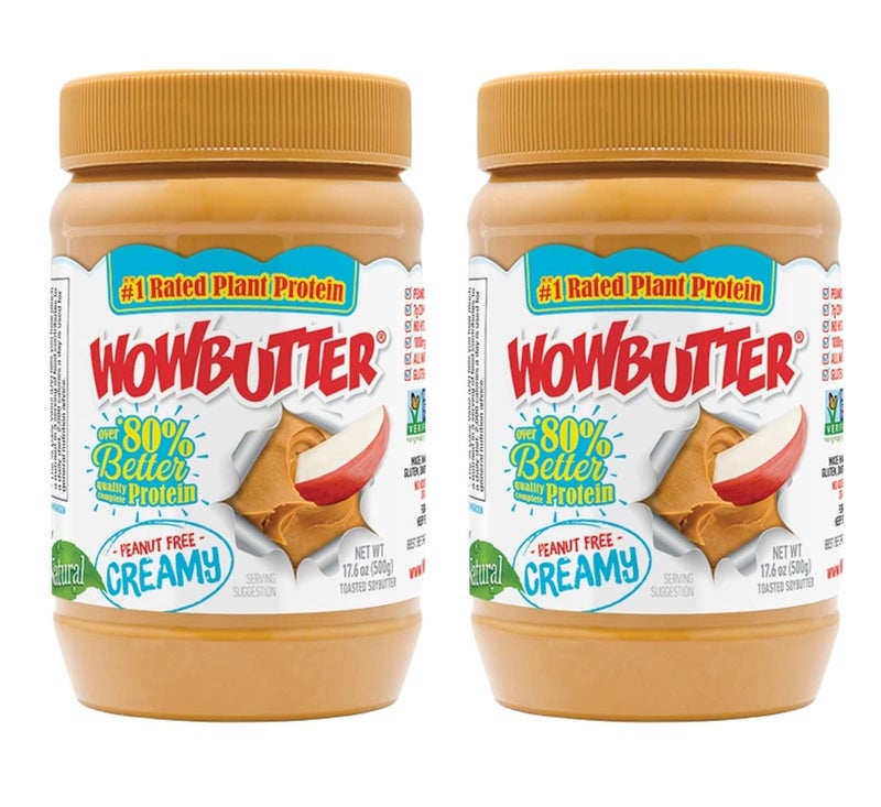 WOWBUTTER كريمة طبيعية خالية من الفول السوداني 1.1 رطل، عبوة واحدة، (عبوة من 2) - Image 1