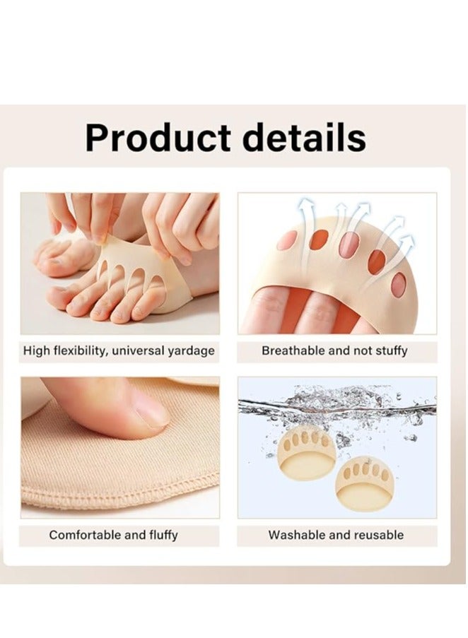زوج من وسائد القدم للكعب، ناعمة لمقدمة القدم للنساء ، قابلة لإعادة الاستخدام لتخفيف آلام الإجهاد ومشط القدم للنساء والرجال - Image 5