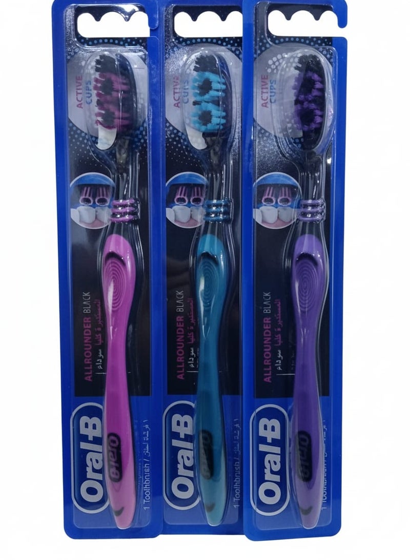 أورال بي اورال بي فرشاة اسنان 3 قطع - Image 1