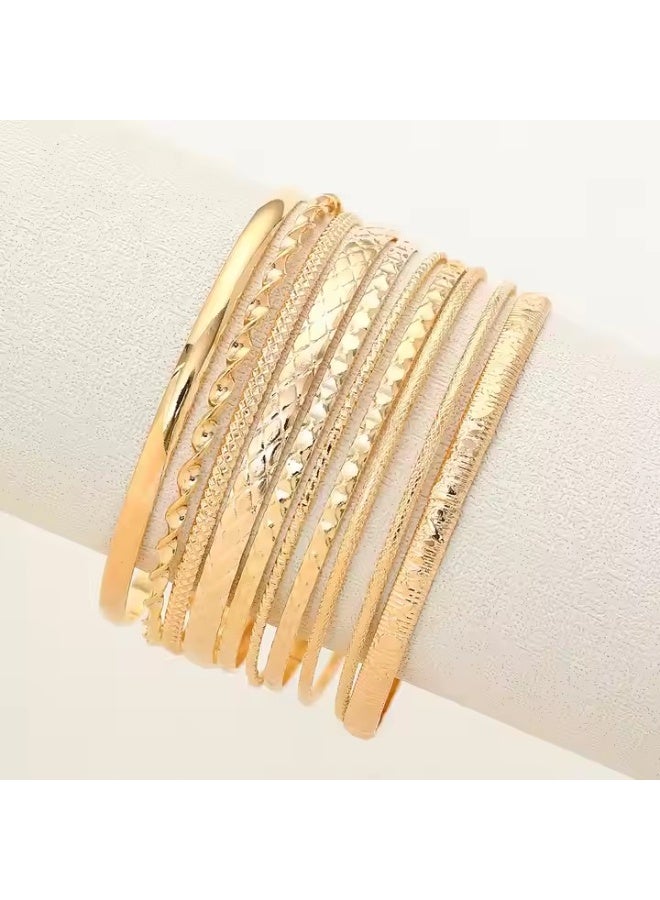 10PCS Chic Bracelets Mix And Match For Daily Outfits Party Accessories Adjustable Jewelry - Image 3