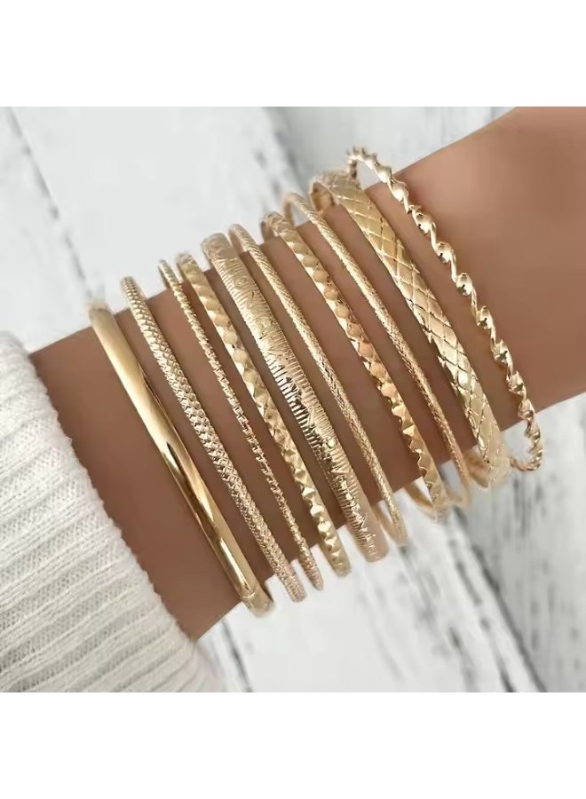 10PCS Chic Bracelets Mix And Match For Daily Outfits Party Accessories Adjustable Jewelry - Image 1