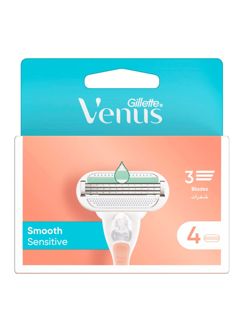 Venus عبوات شفرات حلاقة سموذ سنسيتيف - Image 2
