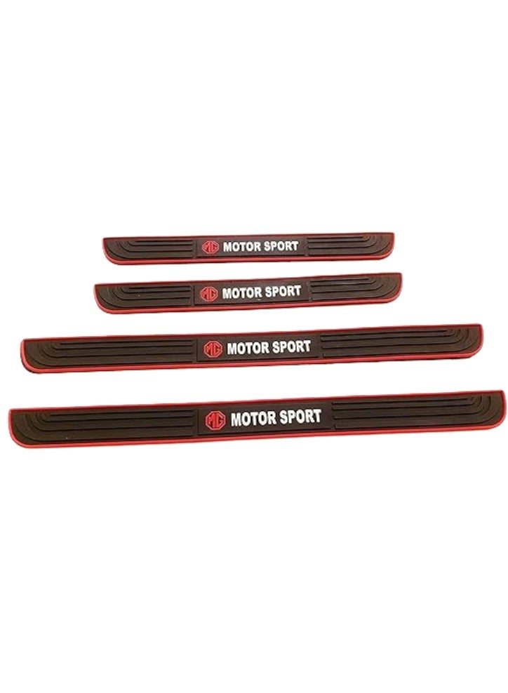MG Car Side Door Guard Edge Defender Protector Trim Guard Sticker (Black,4 pcs set) - Image 2
