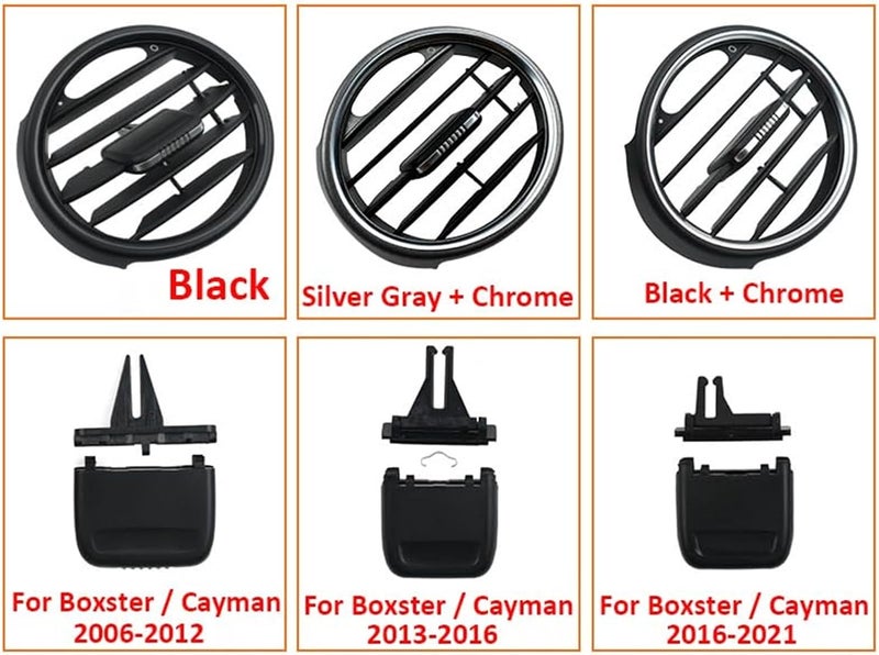 QASULER Car AC Vent Grille Outlet Panel Cover Slider Clip - Image 3