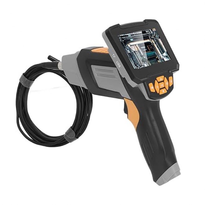 Industrial HD Borescope with 4.3 Inch LCD Display and 8mm Inspection Camera - Digital Endoscope with 5 Meter Cable and IP67 Rating for Vehicle Maintenance and HVAC Repair (5m) 5m - Image 2