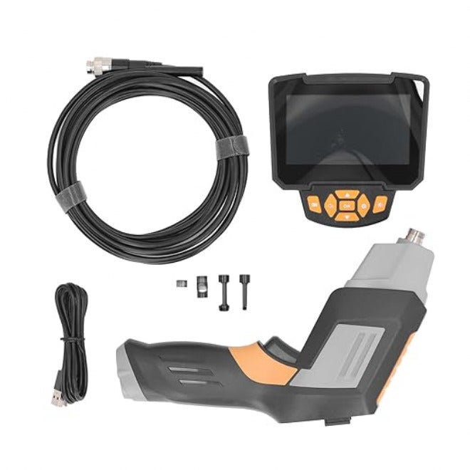 Industrial HD Borescope with 4.3 Inch LCD Display and 8mm Inspection Camera - Digital Endoscope with 5 Meter Cable and IP67 Rating for Vehicle Maintenance and HVAC Repair (5m) 5m - Image 1