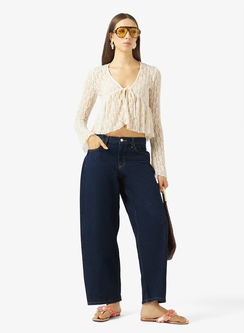 ONLY Lace Jersey Cardigan - Image 4