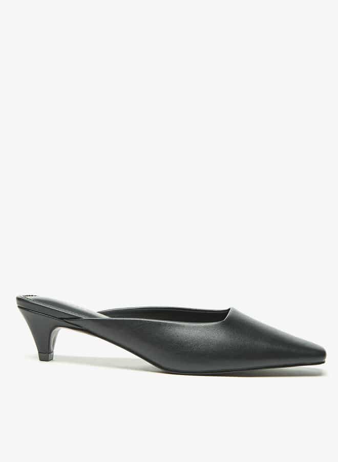 Celeste Women's Mules with Kitten Heels  - Image 2