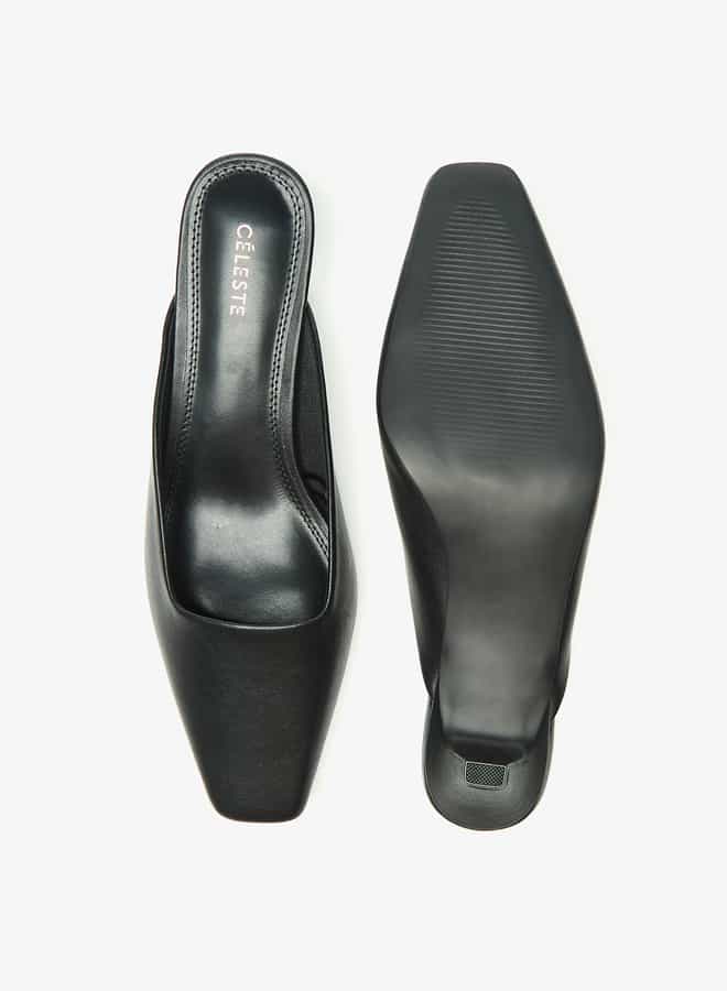 Celeste Women's Mules with Kitten Heels  - Image 4