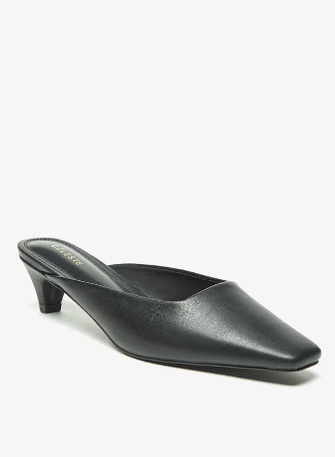 Celeste Women's Mules with Kitten Heels  - Image 1