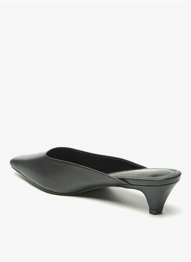 سيليست Women's Mules with Kitten Heels