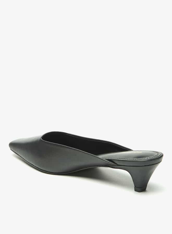 Celeste Women's Mules with Kitten Heels  - Image 3