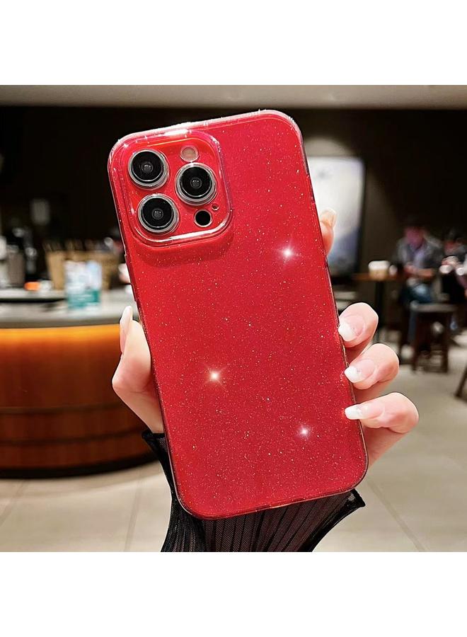 S-TOP Case For iPhone 16 Pro Max Jelly Glitter Solid Color TPU Phone Case - Image 1