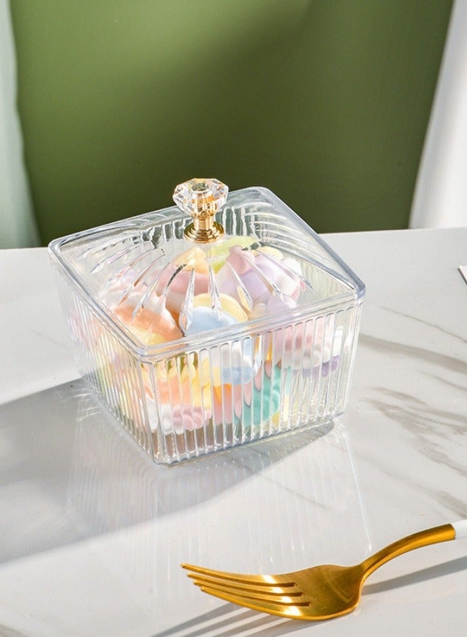 6pcs Snack Storage Box Snack Serving Tray With Lid Candy And Nut Serving Container Set Dried Fruit Plate Relish Storage Organizer Cosmetic Storage Boxes Plate Food Display Bowls Clear Multifunctional Party Snack Tray 27.5x18.5x11 cm