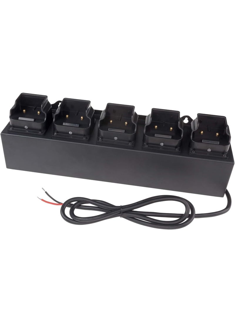 NIGHTSTICK Nightstick 5568CHGRDC5 5Bank ChargerRechargeable Intrant Angle Lights 1224V Dc Power One Size Black 