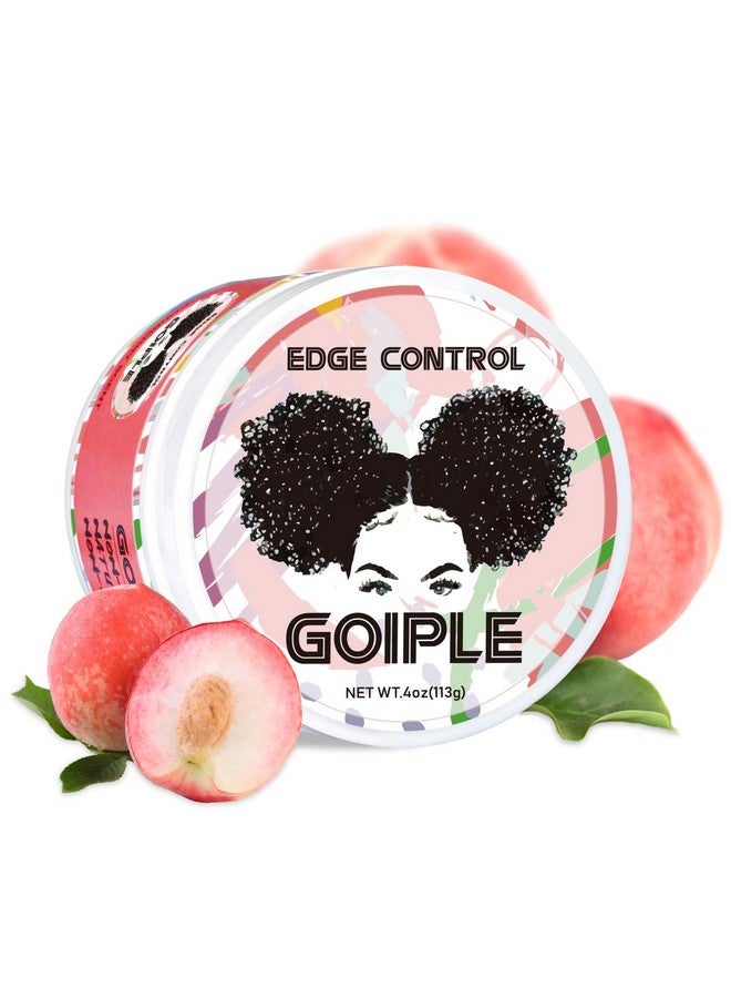 Goiple Edge Control Wax for Women Strong Hold Non-greasy Edge Control Smoother Edge Tamer, Edge Wax Styling Tamer Edge Control for Black Hair No Flaking, White Residue, Shine and Smooth 4oz (Sweet Peach ) - Image 1