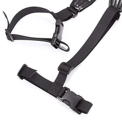 FocusFoto PRO Adjustable Padded Neoprene Shoulder Neck Strap Carrying Belt for Manfrotto BENRO Tripod Monopod Light Stand with Two Quick-Release Loops (Black) - Image 4