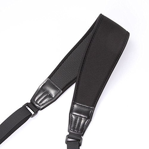 FocusFoto PRO Adjustable Padded Neoprene Shoulder Neck Strap Carrying Belt for Manfrotto BENRO Tripod Monopod Light Stand with Two Quick-Release Loops (Black) - Image 3