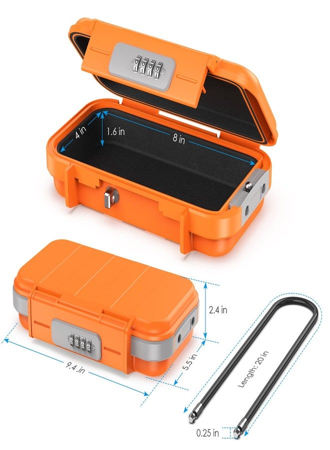 امير صندوق قفل تركيبة محمول من AMIR، صندوق قفل أمان مزود برمز، صندوق أمان صغير مضاد للسرقة ومقاوم للماء مع سلسلة قابلة للإزالة، صندوق قفل محمول لفندق الشاطئ - Image 4