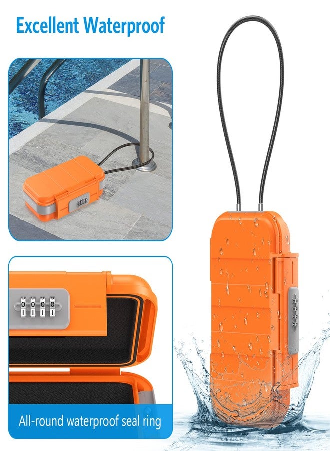 امير صندوق قفل تركيبة محمول من AMIR، صندوق قفل أمان مزود برمز، صندوق أمان صغير مضاد للسرقة ومقاوم للماء مع سلسلة قابلة للإزالة، صندوق قفل محمول لفندق الشاطئ - Image 2