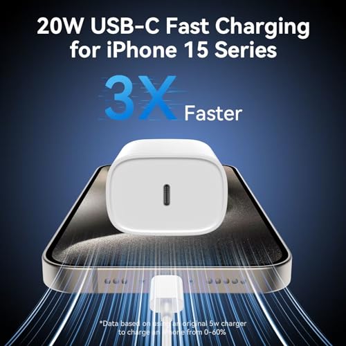 DiHines Phone 17 16 15 Charger Fast Charging Type C Chargers USB C Fast Charger Block & Phones 17 Charger Cord 6.6FT Long USB C Charging Cable for i.Phone 17/17 Pro/17 Pro Max/Air/Phone 16 15 Pro Max,White - Image 2