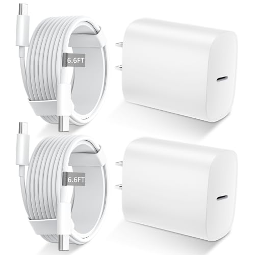 DiHines Phone 17 16 15 Charger Fast Charging Type C Chargers USB C Fast Charger Block & Phones 17 Charger Cord 6.6FT Long USB C Charging Cable for i.Phone 17/17 Pro/17 Pro Max/Air/Phone 16 15 Pro Max,White - Image 1