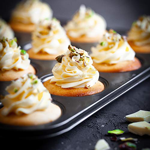 Master Class Masterclass Kitchencraft Baking Mince Pie Pan For 12-piece, Grey, 32 x 24cm - Image 2