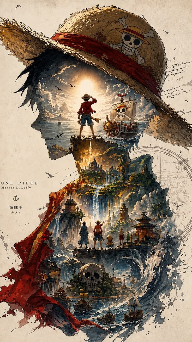 ARS One Piece Monkey D. Luffy Posters Paper Wall Art Japanese Anime Poster Art Prints for Home Wall Decor, 1 Pcs, No Frame, for Bedroom Boy Room Living Room Gaming Room- Size Available, Add Wall Sticker Poster - Image 5