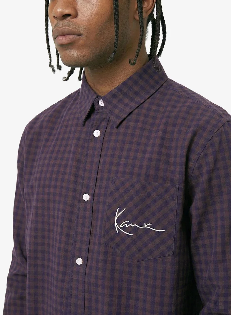 Karl Kani  Signature Check Boxy Shirt for Men | Best Price UAE