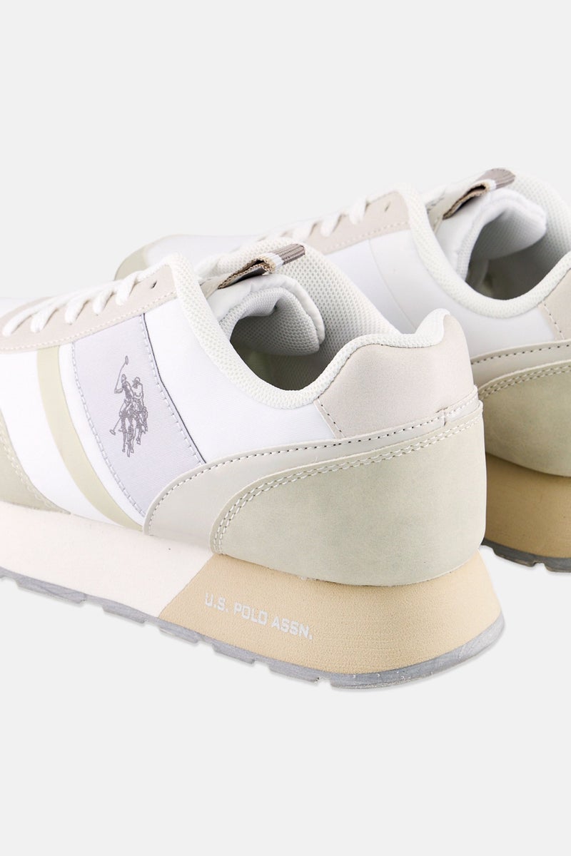 U.S. Polo Assn. Women Nylon-Eco Suede Lace Up Casual Shoes, Multicolor  - Image 2