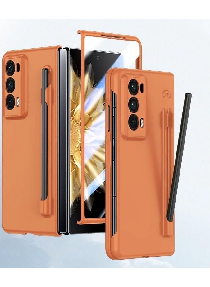 general Honor Magic V2 2023 Case with Stylus Pen,Pen Holder Cover Anti-Scratches Ultra Thin Case with Built-in Screen Protector for Honor Magic V2