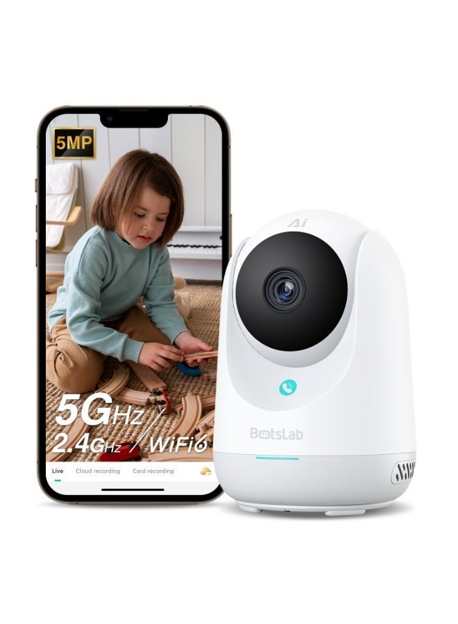 Botslab C222 Indoor Cam 3K Smart Home Security Camera with 360° View & Night Vision – White - Image 5