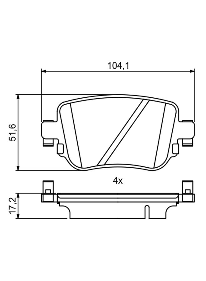 بوش وسادات فحمات قماشات الفرامل بوش bp1971 - Image 4