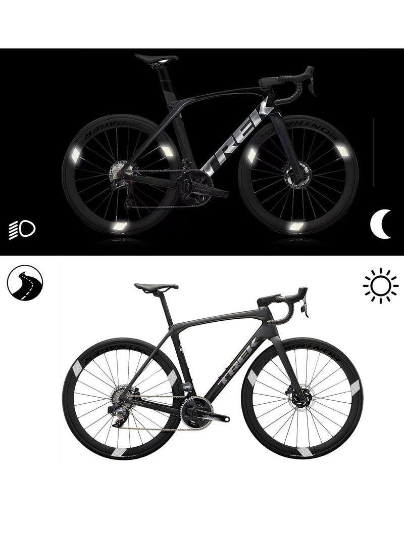 Y&D 42Pcs Reflective Stickers Kit Night Visibility Adhesive Waterproof Safety Warning Decals Outdoor for Helmet Bicycle Car and Stroller - Image 2