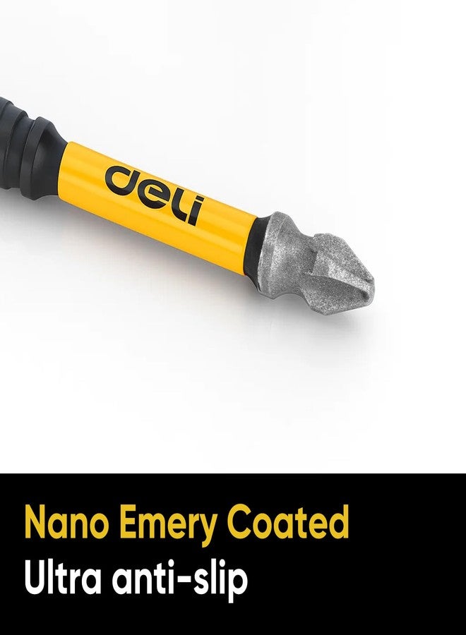 ديلي DELI 5 قطع رؤوس مفكات براغي فيليبس نانو مطلية بالصنفرة مقاس 1 بوصة 2 بوصة 2.5 بوصة 3 بوصة 4 بوصة - Image 4