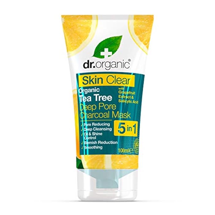 dr.organic Dr Organic Skin Clear Deep Pore Charcoal Face Mask 100ml - Image 1