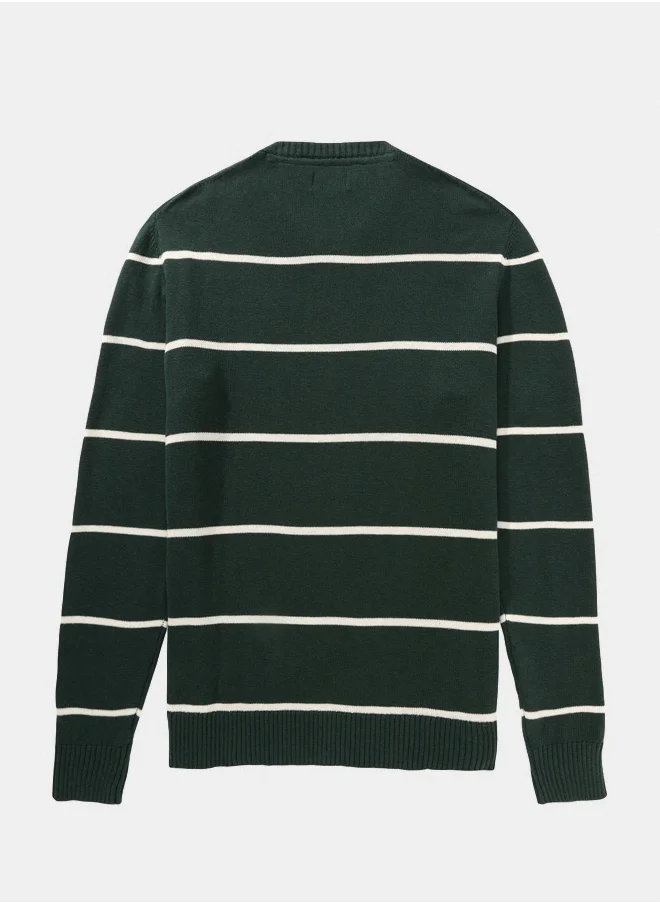 American Eagle AE Striped Crewneck Sweater
