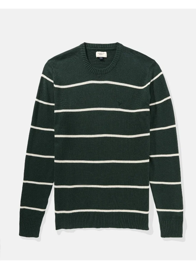 American Eagle AE Striped Crewneck Sweater