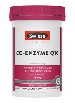 Ultiboost Co-enzyme Q10, Supports Heart Health And Energy Production 150 Mg 50 Capsules