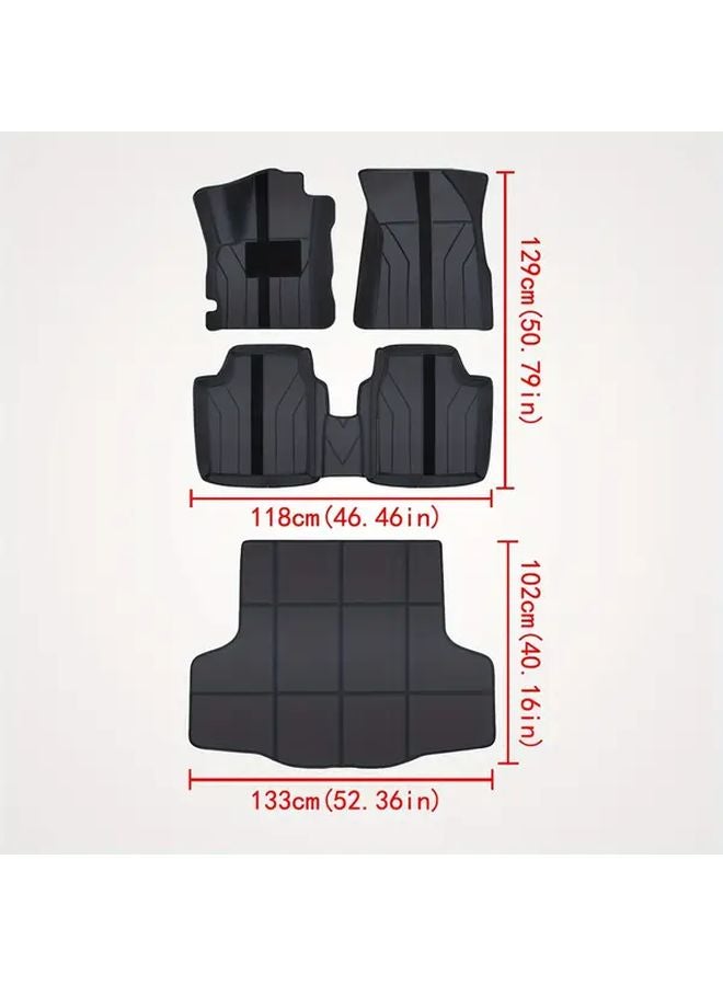 Nissan Versa Sunny 2011 2018 Trunk Mat Black Faux Leather Left Hand Drive - Image 2