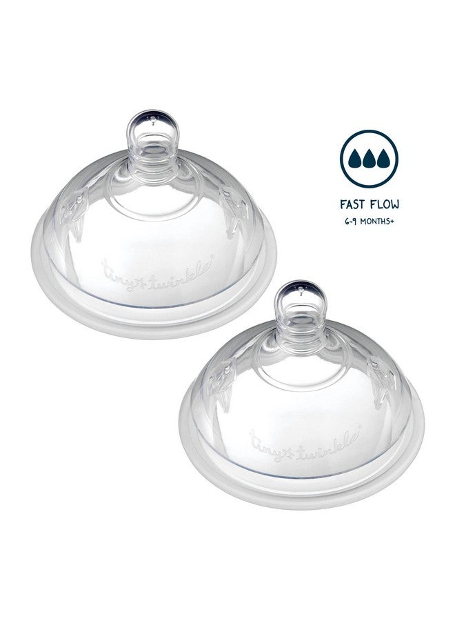 Tiny Twinkle Silicone Baby Bottle Nipples - Bisphenol A-Free, Phthalate-Free Baby Bottle-Feeding Supplies, Soft, Easy To Latch Nipples For Baby Bottles, 2 Pack, Fast Flow (6-9 Months) - Image 2