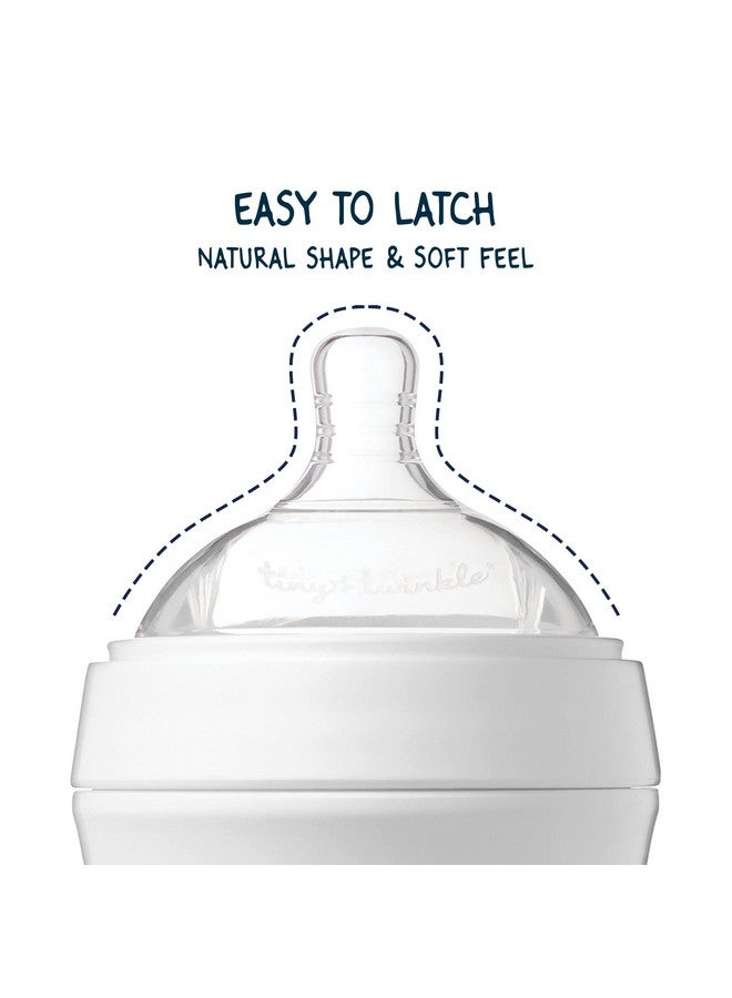 Tiny Twinkle Silicone Baby Bottle Nipples - Bisphenol A-Free, Phthalate-Free Baby Bottle-Feeding Supplies, Soft, Easy To Latch Nipples For Baby Bottles, 2 Pack, Fast Flow (6-9 Months) - Image 4