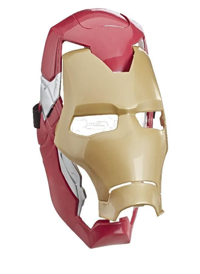 AVENGERS Avengers Marvel Iron Man Flip FX Mask with Flip-Activated Light Effects for Costume and Role-Play Dress Up Brown/a  - Image 2