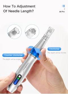 KinseiBeauty A6 PRO Derma Pen, Professional Microneedling Pen, Ultima 2*12 Pin, 2*24 Pin, 2*36 Pin  - Image 5