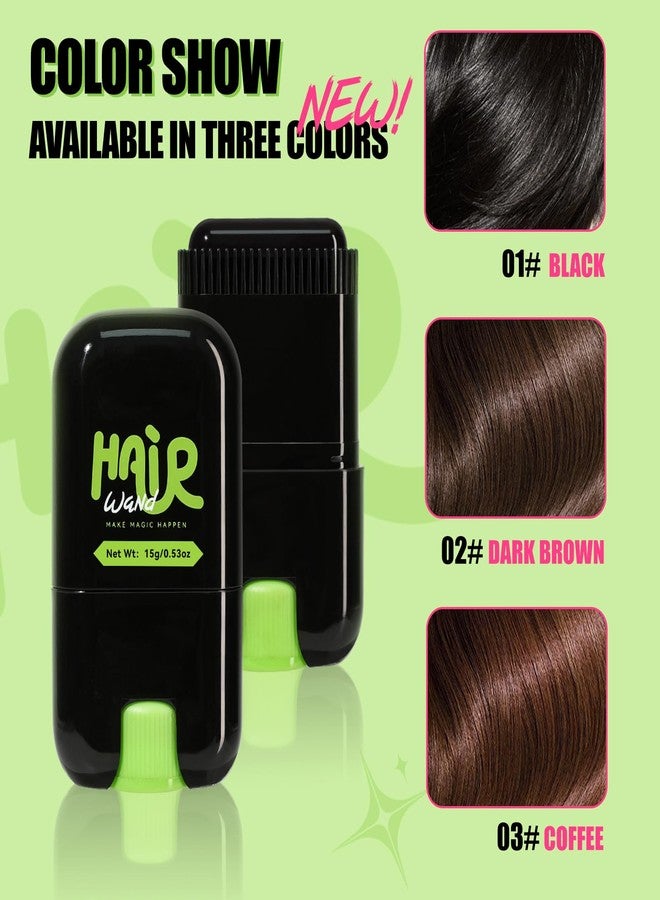 BEUKING Temporary Hair Dye Sticks, Hair Color Correction Sticks, Long Lasting Highly Pigmented Black/Dark Brown/Coffee Portable Washable Cover Grey Hair Pen for Hair Makeup (01# Black, 0.5 oz) - Image 4