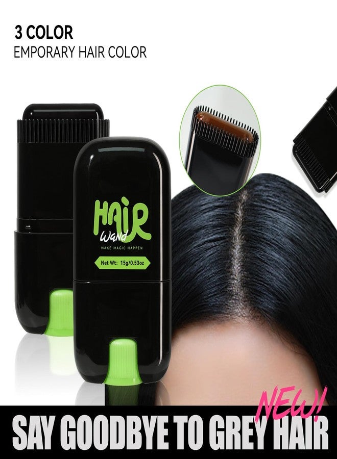 BEUKING Temporary Hair Dye Sticks, Hair Color Correction Sticks, Long Lasting Highly Pigmented Black/Dark Brown/Coffee Portable Washable Cover Grey Hair Pen for Hair Makeup (01# Black, 0.5 oz) - Image 5