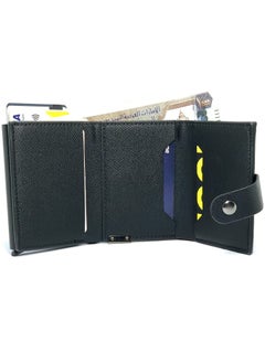Classic Milano Classic Milano Faux Leather RFID Blocking Pop Up Wallet for Men and Women - Automatic Card Holder Wallet with Pop-up Design - Secure, Compact Credit Card Holder for Men - Stylish Wallet for Men & Women’s RFID Card Wallet  - Image 3