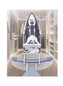 Arabest Iron Wall Mount Ironing Board Hanger, Iron Rack Wall Mounted Ironing Board Storage Organizer for Holding Iron and Ironing Board, Iron Wall Mount with Attached Ironing Board Hooks (White)  - Image 2