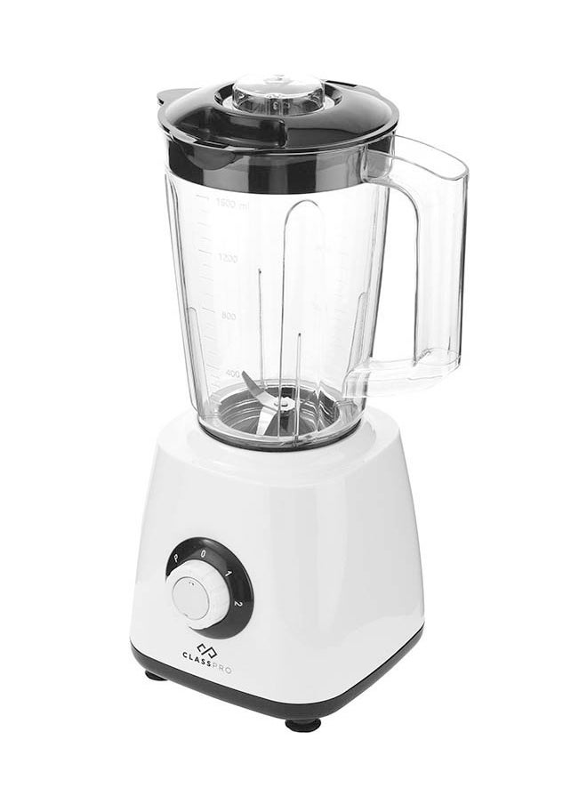 ClassPro - 2 in 1 Table Blender 500W 1.5L  White - Image 1