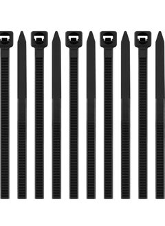 Generic Cable Ties 400mm x 5mm - Black Nylon Zip Tie Wrap - Self-Locking for Home, Office, Garden, Garage, and Workshop (Pack of 100)  - Image 3